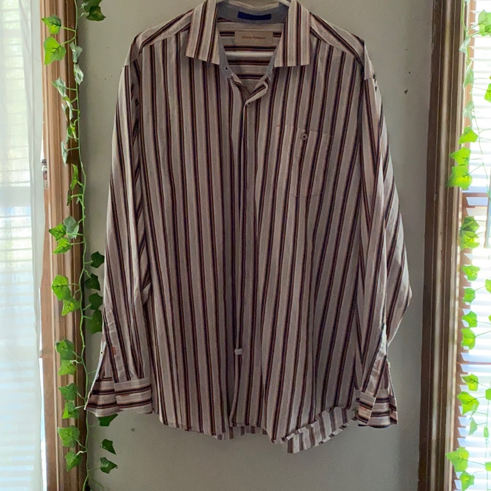 Tommy Bahama Vertical Striped Button Down